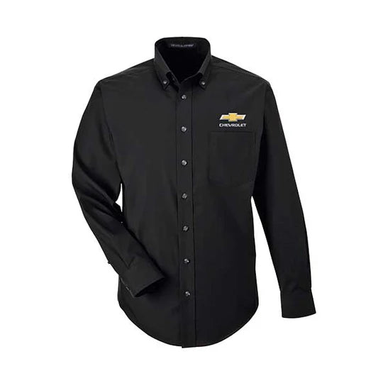 Chevrolet Men's Gold Bowtie Dress Shirt