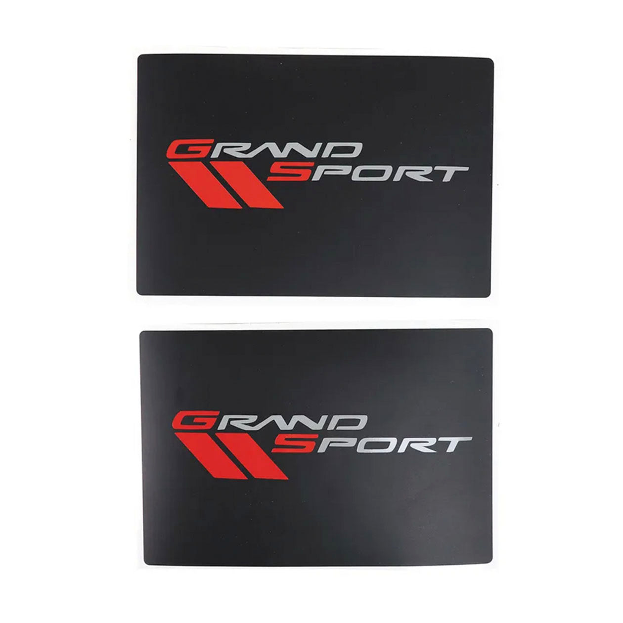 Dark Slate Gray C6 Corvette Sun Visor Label Covers - Corvette Script