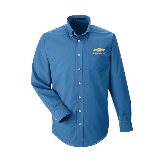 Chevrolet Men's Gold Bowtie Dress Shirt