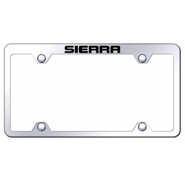 Sierra Steel Truck Wide Body Frame - Laser Etched Mirrored