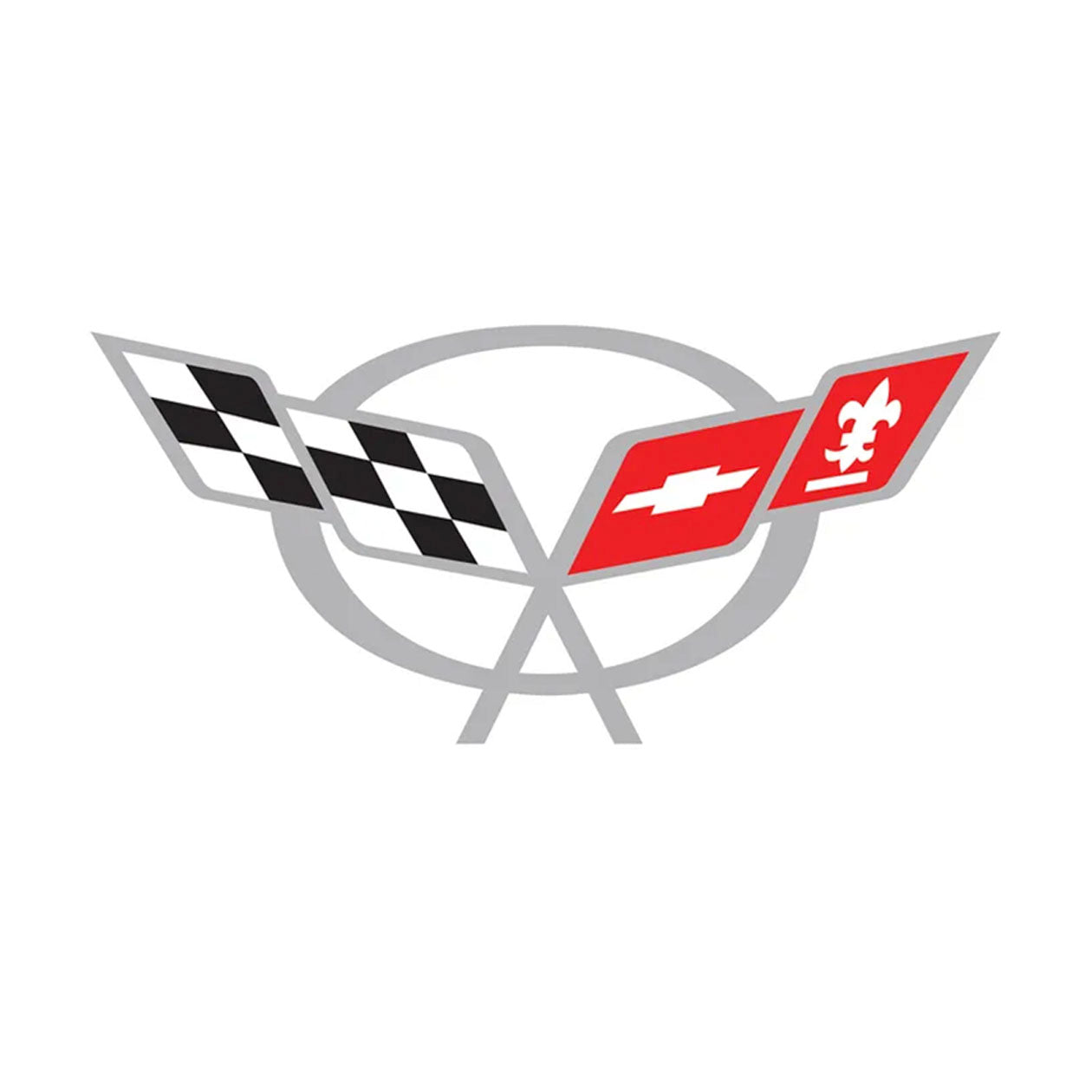 Gray C5 Corvette Steering Wheel Decal