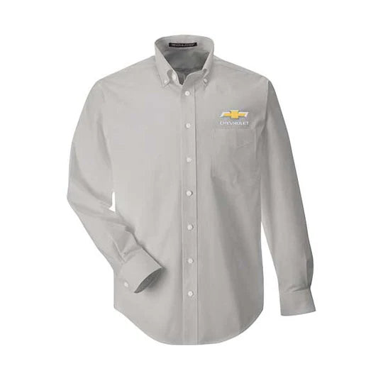 Chevrolet Men's Gold Bowtie Dress Shirt
