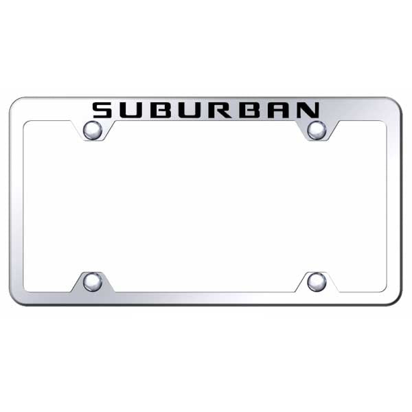 Light Gray Suburban Steel Truck Wide Body Frame - Laser Etched Mirrored