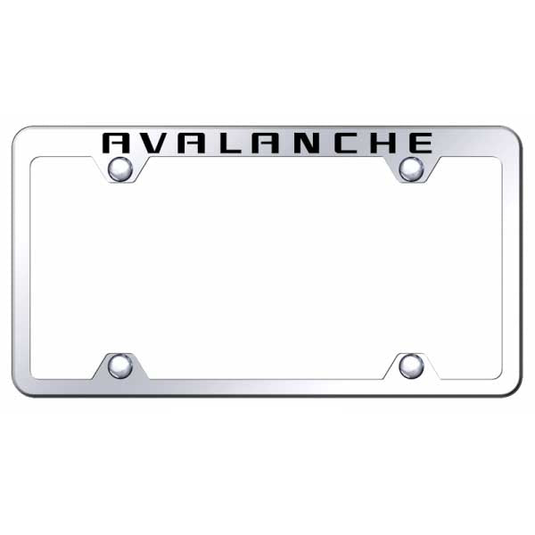 Light Gray Avalanche Steel Truck Wide Body Frame - Etched Mirrored