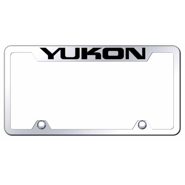 Yukon Steel Truck Cut-Out Frame - Laser Etched Mirrored