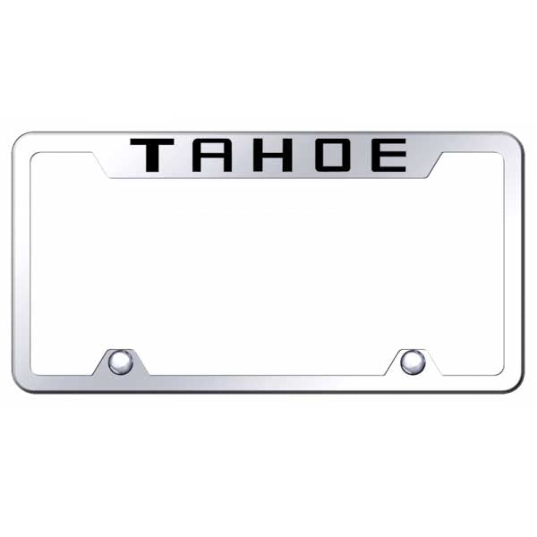 Light Gray Tahoe Steel Truck Cut-Out Frame - Laser Etched Mirrored