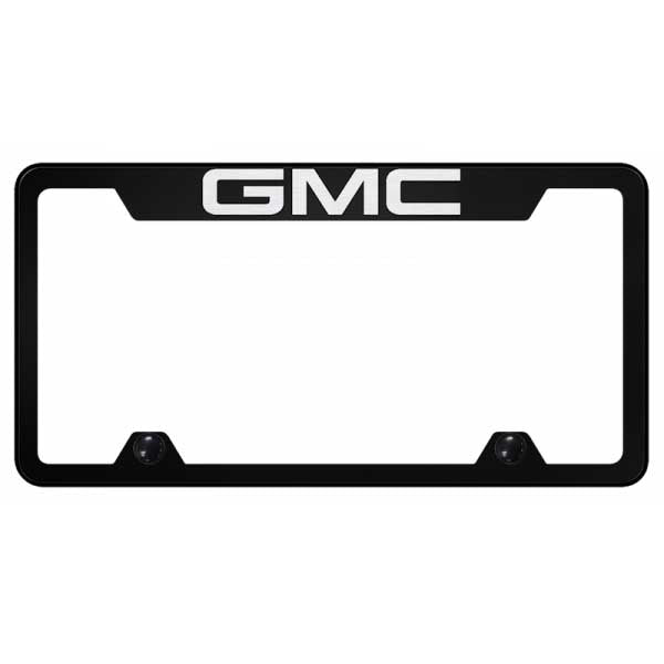 Light Gray GMC Steel Truck Cut-Out Frame - Laser Etched Black