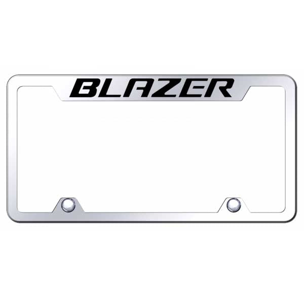 Blazer Steel Truck Cut-Out Frame - Laser Etched Mirrored