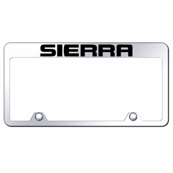 Black Sierra Steel Truck Frame - Laser Etched Mirrored