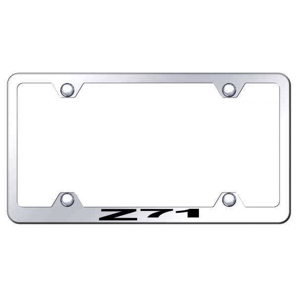 Light Gray Z71 Steel Wide Body Frame - Laser Etched Mirrored