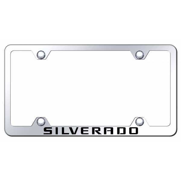 Light Gray Silverado Steel Wide Body Frame - Laser Etched Mirrored