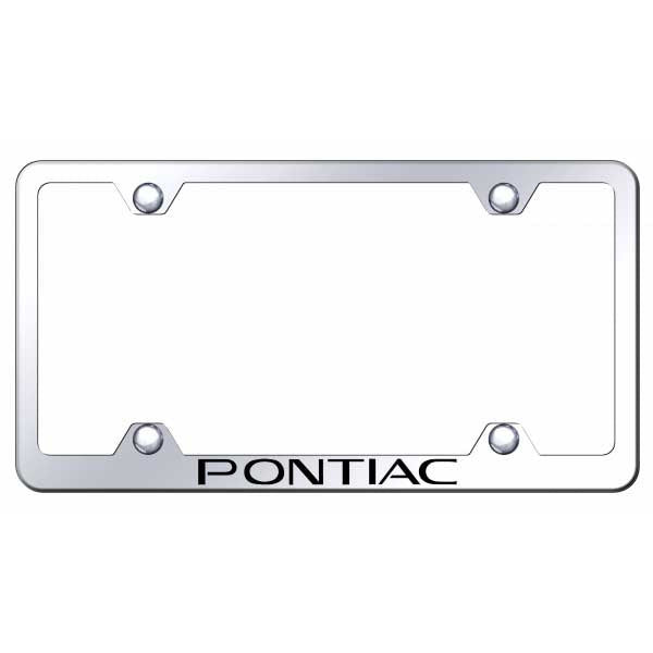 Light Gray Pontiac Steel Wide Body Frame - Laser Etched Mirrored