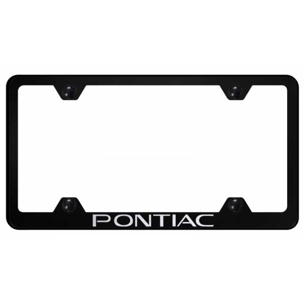 Black Pontiac Steel Wide Body Frame - Laser Etched Black