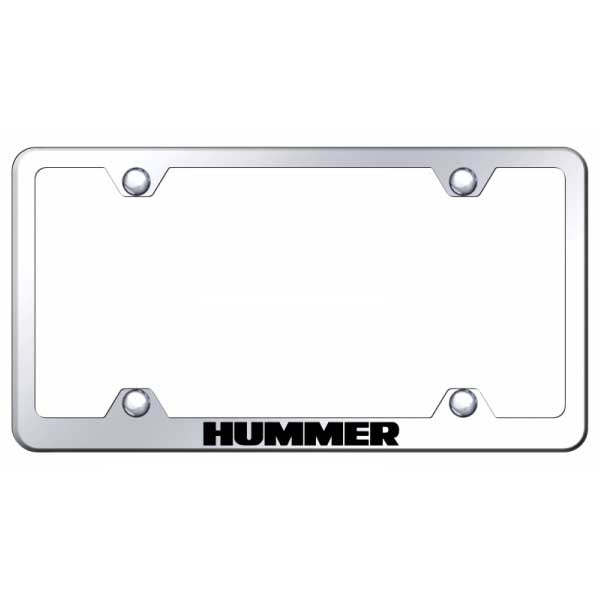 Light Gray Hummer Steel Wide Body Frame - Laser Etched Mirrored