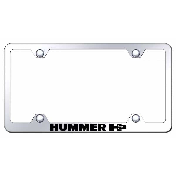 Light Gray Hummer H3 Steel Wide Body Frame - Laser Etched Mirrored