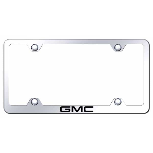 Light Gray GMC Steel Wide Body Frame - Laser Etched Mirrored