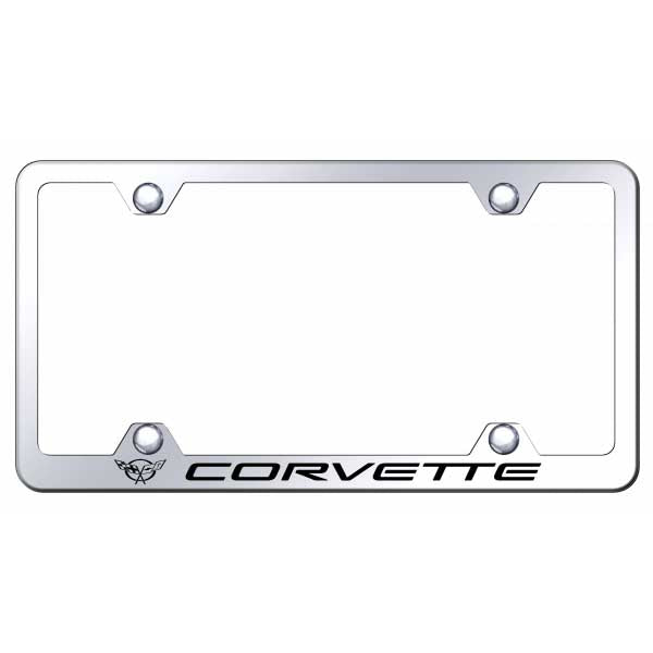 Light Gray Corvette C5 Steel Wide Body Frame - Laser Etched Mirrored
