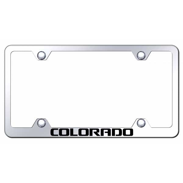 Colorado Steel Wide Body Frame - Laser Etched Mirrored