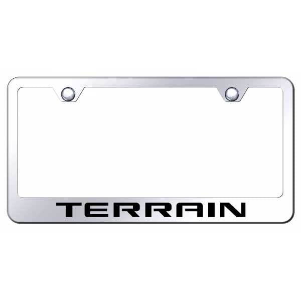 Light Gray Terrain Stainless Steel Frame - Laser Etched Mirrored