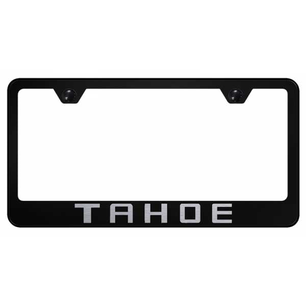 Black Tahoe Stainless Steel Frame - Laser Etched Black