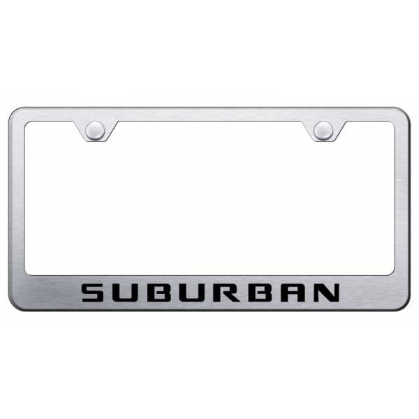 Light Gray Suburban Stainless Steel Frame - Laser Etched Brushed