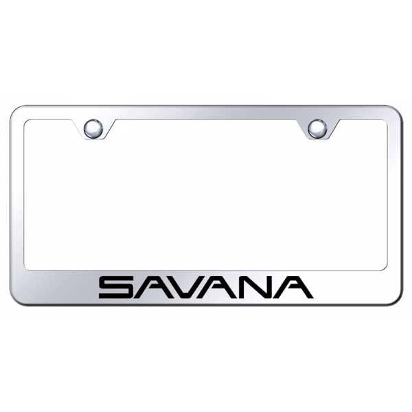 Light Gray Savana Stainless Steel Frame - Laser Etched Mirrored