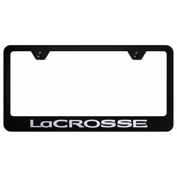 Black LaCrosse Stainless Steel Frame - Laser Etched Black