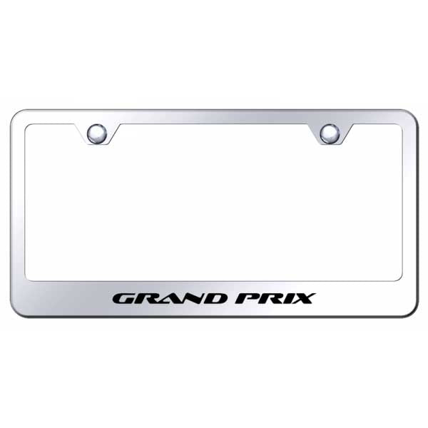 Light Gray Grand Prix Stainless Steel Frame - Laser Etched Mirrored