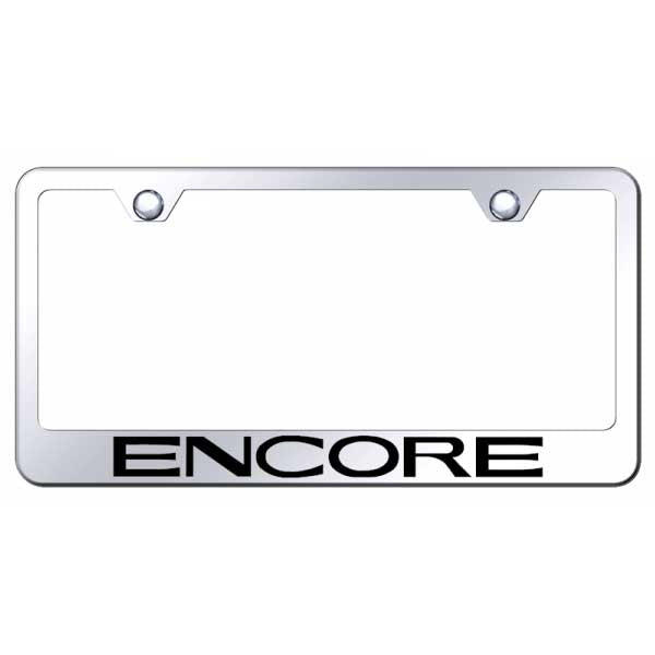 Encore Stainless Steel Frame - Laser Etched Mirrored