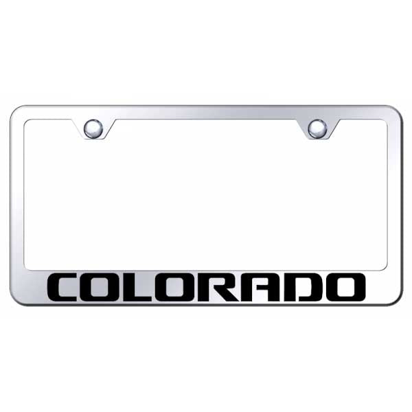 Colorado Stainless Steel Frame - Laser Etched Mirrored