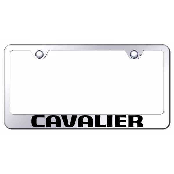 Cavalier Stainless Steel Frame - Laser Etched Mirrored