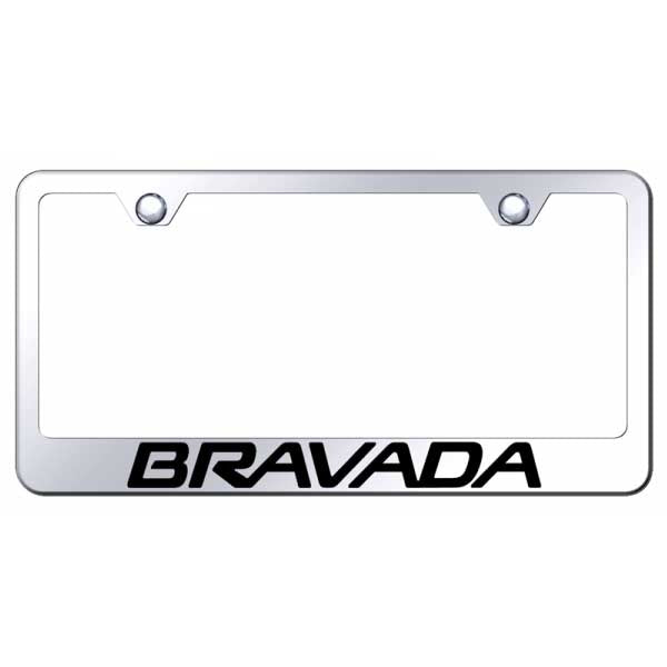 Light Gray Bravada Stainless Steel Frame - Laser Etched Mirrored