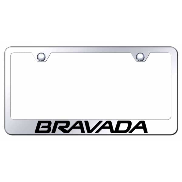 Bravada Stainless Steel Frame - Laser Etched Mirrored