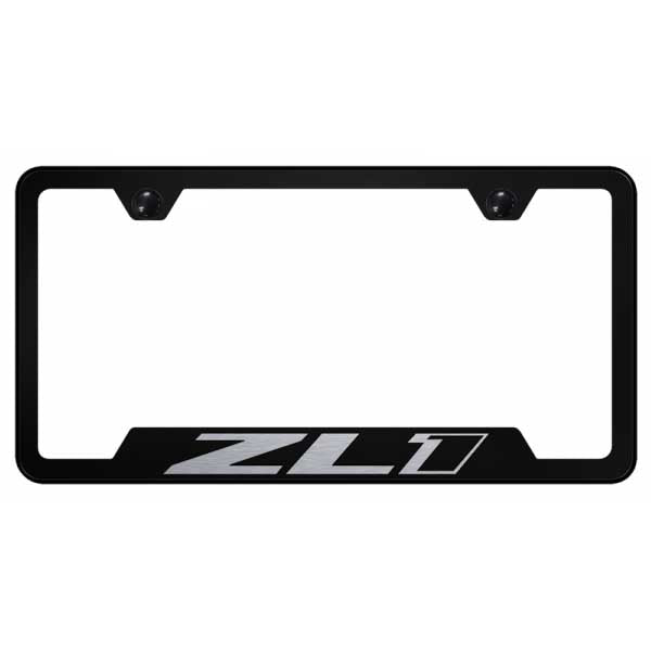 Black ZL1 Cut-Out Frame - Laser Etched Black