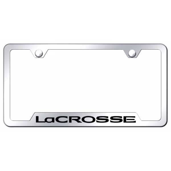 Light Gray LaCrosse Cut-Out Frame - Laser Etched Mirrored