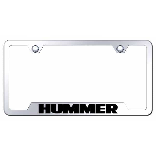 Hummer Cut-Out Frame - Laser Etched Mirrored