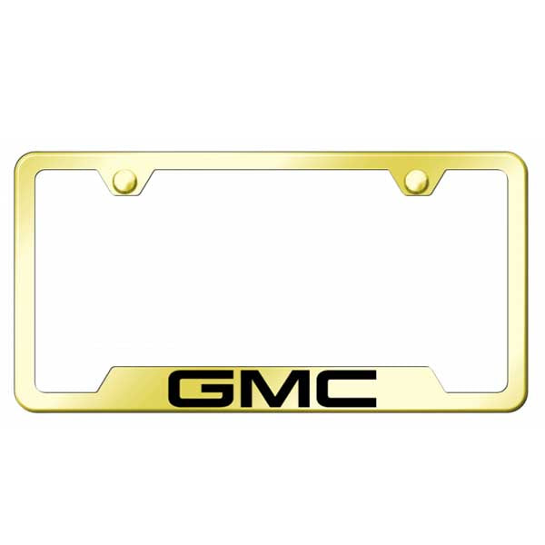Dark Slate Gray GMC Cut-Out Frame - Laser Etched Gold