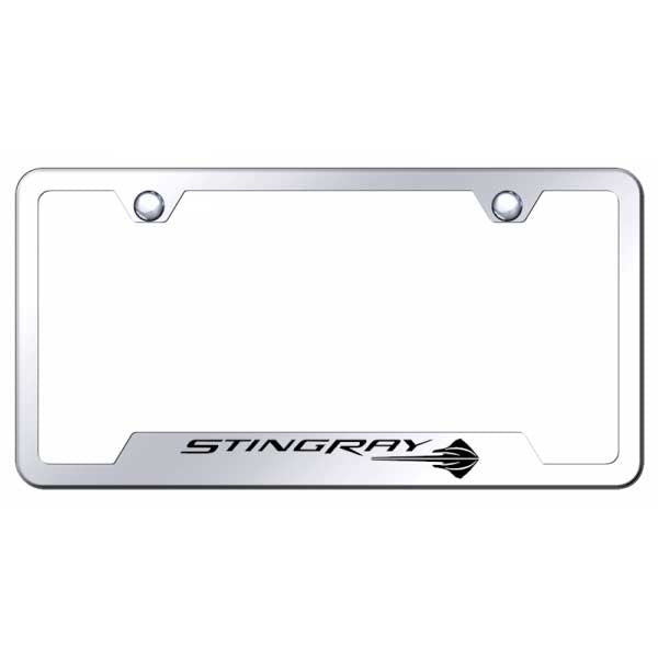Corvette C7 Stingray Cut-Out Frame - Laser Etched Mirrored