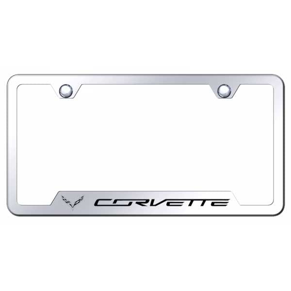 Corvette C7 Cut-Out Frame - Laser Etched Mirrored