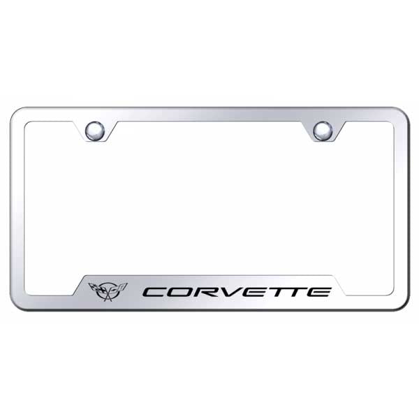 Corvette C5 Cut-Out Frame - Laser Etched Mirrored