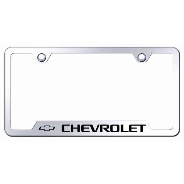 Chevrolet Cut-Out Frame - Laser Etched Mirrored