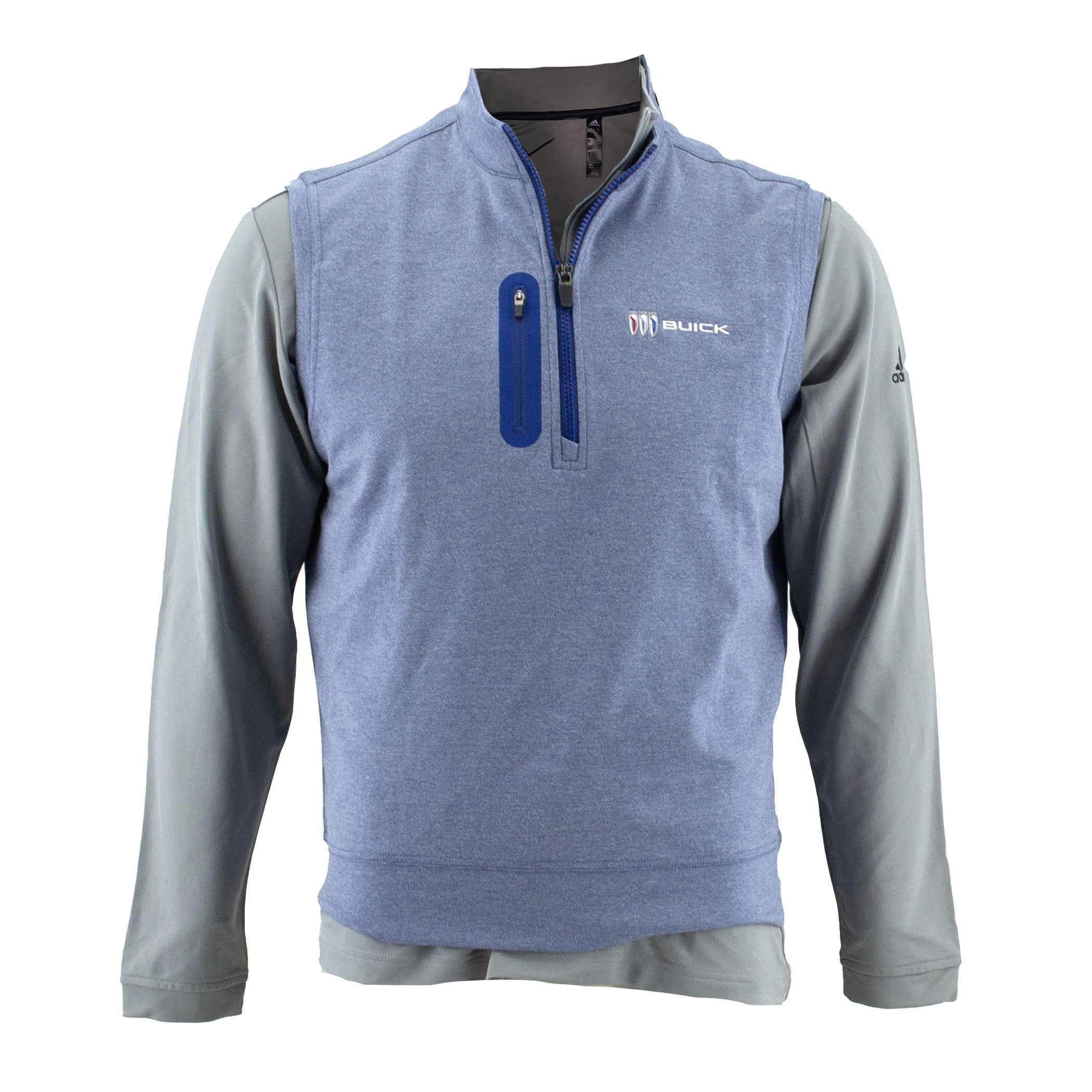 Light Slate Gray Buick Mens Johnnie-O Quarter Zip Vest