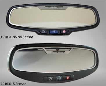 Dark Gray 2010-2014 Camaro SS - Rear View Mirror Trim 'SS' Oval mirror - Brushed Stainless