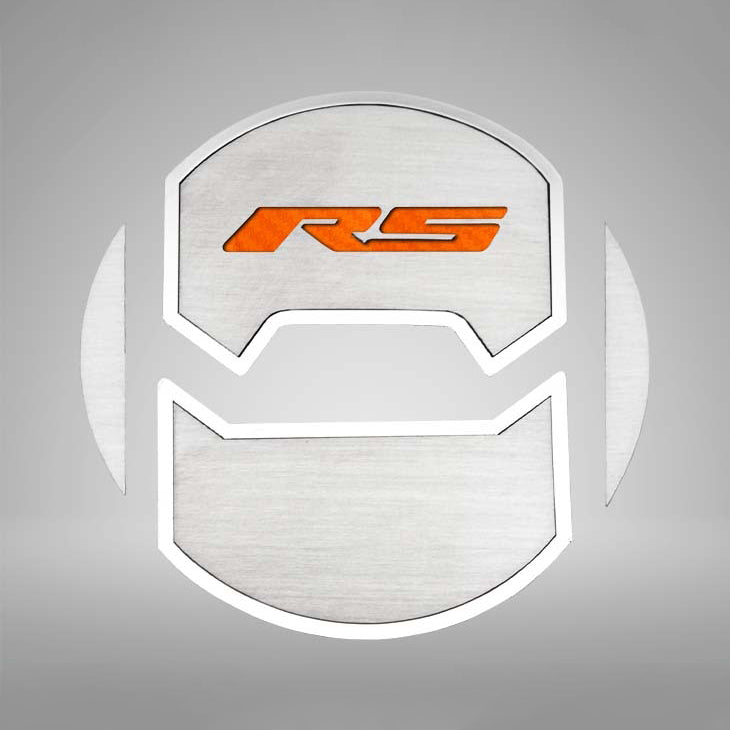 Gray 2010-2015 Camaro RS - Round A/C Vent Duct Covers Deluxe "RS" Style 8Pc - Brushed Stainless