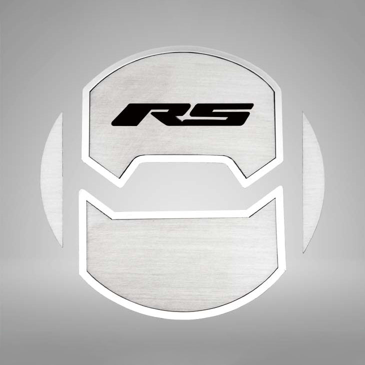 Gray 2010-2015 Camaro RS - Round A/C Vent Duct Covers Deluxe "RS" Style 8Pc - Brushed Stainless