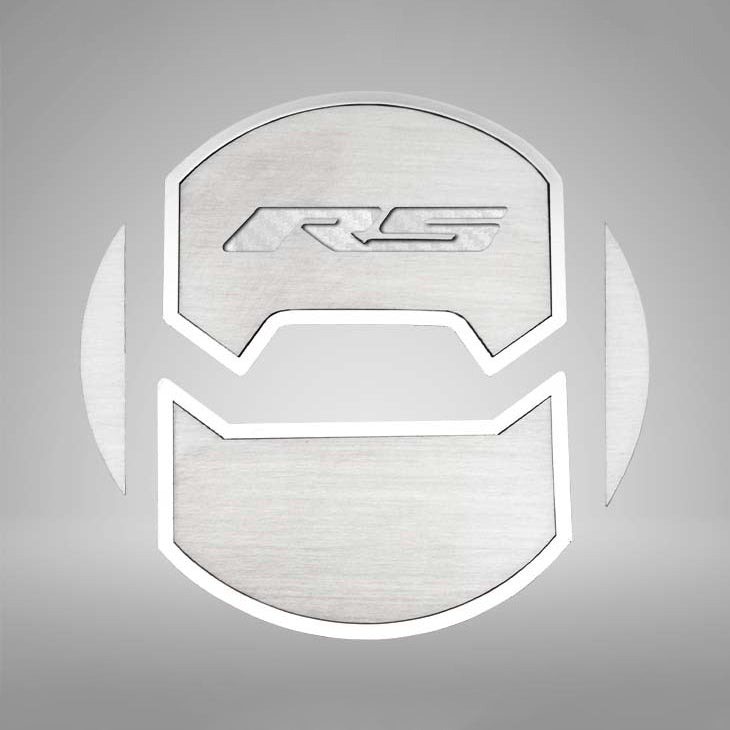 Gray 2010-2015 Camaro RS - Round A/C Vent Duct Covers Deluxe "RS" Style 8Pc - Brushed Stainless