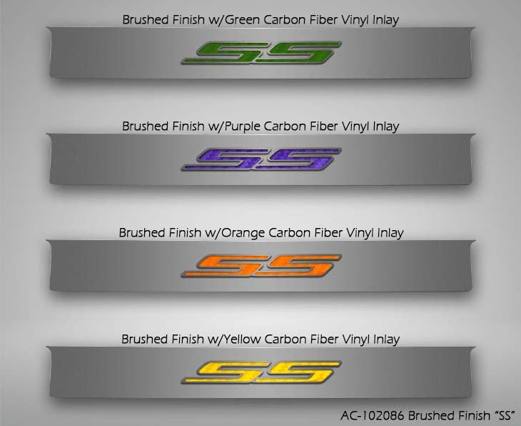Dark Gray 2010-2013 Camaro - SS Trunk Lid Plate - BRUSHED