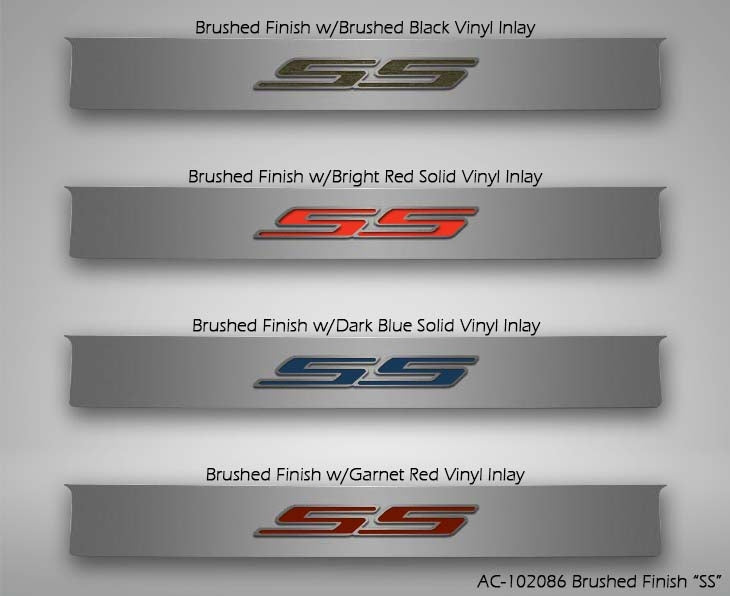 Dark Gray 2010-2013 Camaro - SS Trunk Lid Plate - BRUSHED