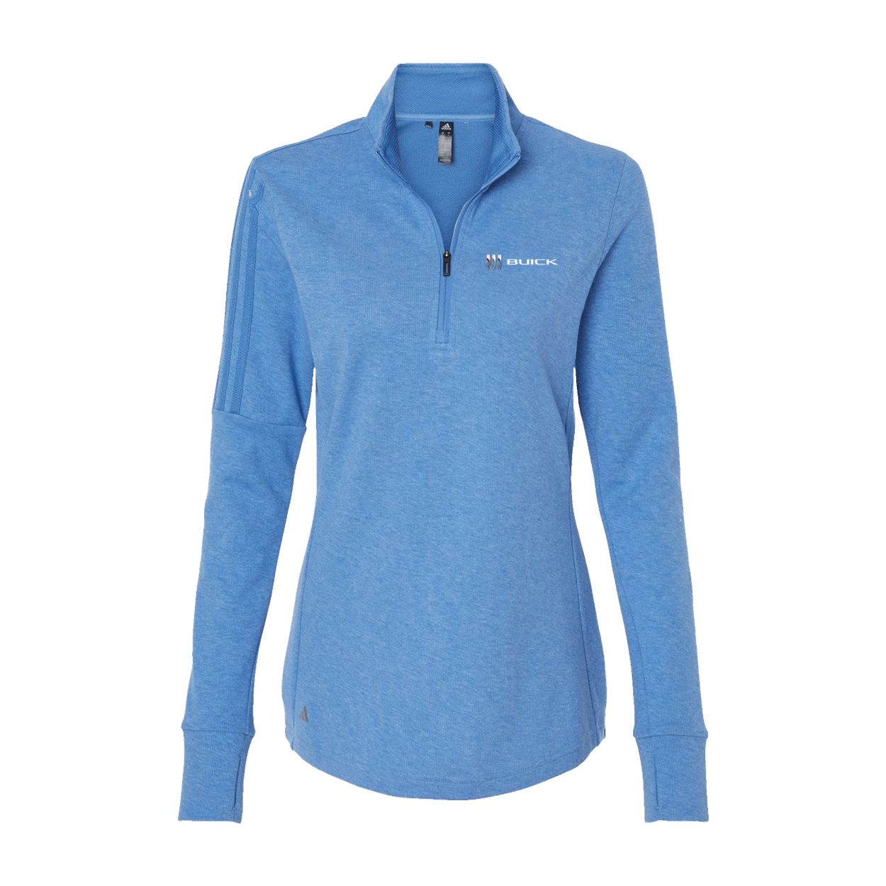 Steel Blue Buick Ladies Adidas Quarter Zip