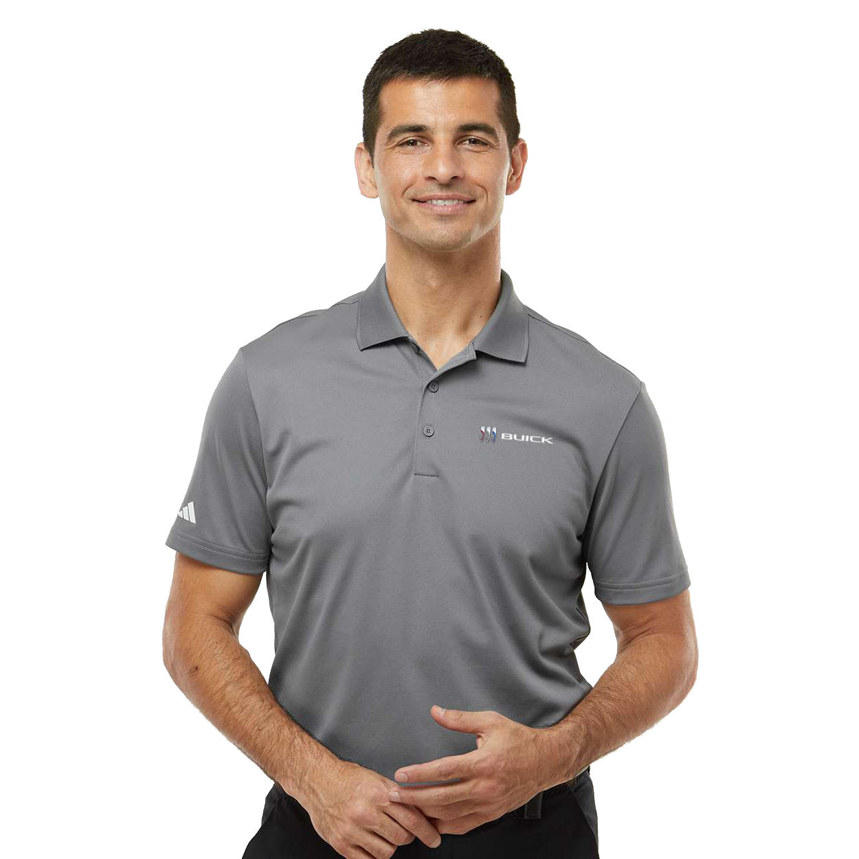 Dim Gray Buick Mens Adidas Sport Polo